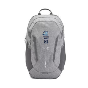 Kankakee Basketball Under Armour Hustle 6.0 Team Backpack -Castlerock Grey
