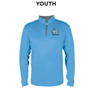 Kankakee Basketball B-Core 1/4 Zip YOUTH-Columbia Blue/Graphite