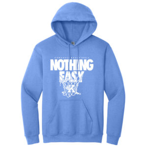 Kankakee Basketball Unisex Fleece Hooded Sweatshirt-Carolina Blue