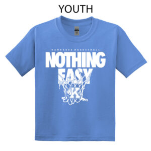 Kankakee Basketball Youth Short Sleeve Tee-Carolina Blue
