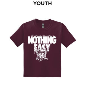 Kankakee Basketball Youth Short Sleeve Tee-Maroon