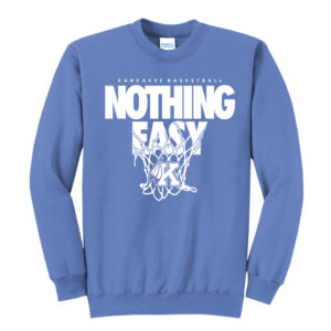 Kankakee Basketball Unisex Fleece Crewneck Sweatshirt-Carolina Blue