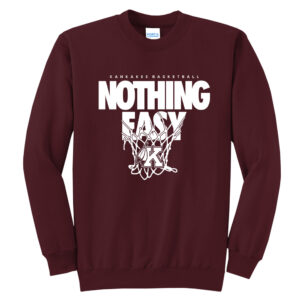 Kankakee Basketball Unisex Fleece Crewneck Sweatshirt-Maroon