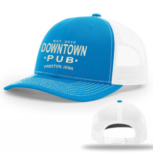 Kendyls Ride Richardson Pro Crown Mesh Back Adjustable back cap Split-Cyan/White