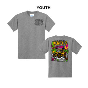 Kendyls Ride Youth Short Sleeve Tee-Athletic Heather