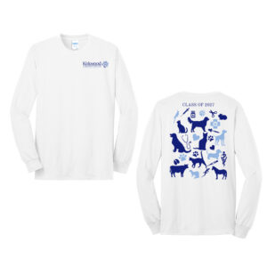 Kirkwood Veterinary Unisex Cotton Long Sleeve Tee-White