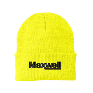Maxwell Construction Port and Company Knit Cap with cuff-Neon Yellow