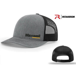 Maxwell Construction Richardson Pro Crown Mesh Back Adjustable back cap Split-Heather Grey/Black