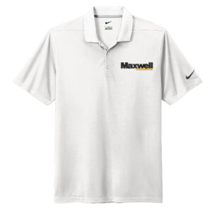 Maxwell Construction Nike Dri-FIT Micro Pique 2.0 Polo  Men-White