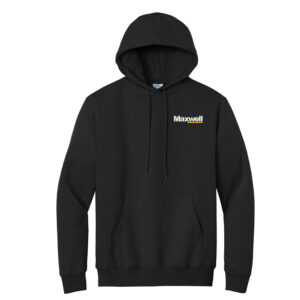Maxwell Construction Unisex Fleece Hooded Sweatshirt-Black