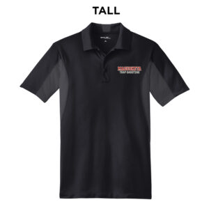 Maq Trap Sport-Tek Side Blocked TALL Micropique Sport-Wick Polo-Black/Iron Grey