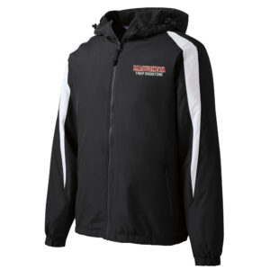 Maq Trap Sport-Tek Men – Fleece-Lined Colorblock Jacket-Black/White