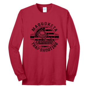 Maq Trap Unisex Cotton Long Sleeve Tee-Red