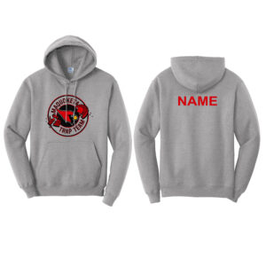 Maq Trap Unisex Fleece Hooded Sweatshirt-Athletic Heather