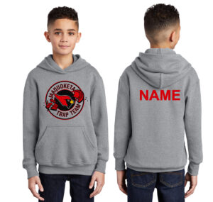 Maq Trap Youth Fleece Hooded Sweatshirt-Athletic heather
