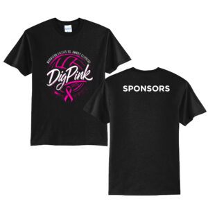Morrison VB Dig Pink Unisex Short Sleeve Tee-Black