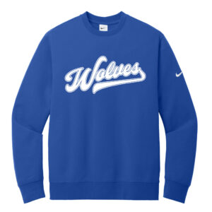 Northwest Nike Club Fleece Sleeve Swoosh Crew Men-Game Royal