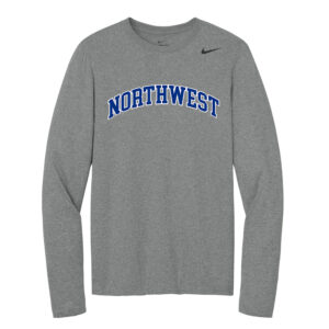 Northwest Nike Team rLegend Long Sleeve Tee Men-Carbon Heather