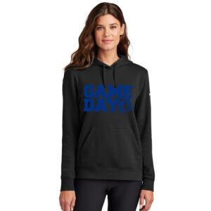 Northwest Nike Women’s Club Fleece Sleeve Swoosh Pullover Hoodie-Black