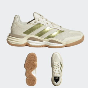 21. adidas Women’s Stabil 16 Volleyball Shoe-Off White/Gold Metallic