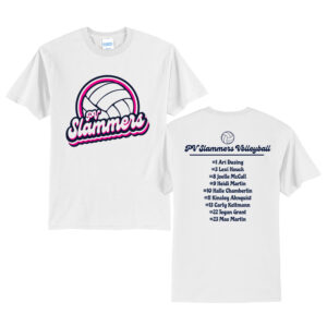 PV Slammers Unisex Short Sleeve Tee-White
