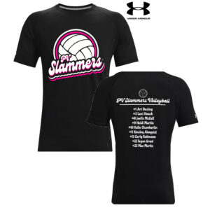 PV Slammers Under Armour Athletics soft cotton blend T-shirt Men-Black (MEDIUM ONLY) While supplies last