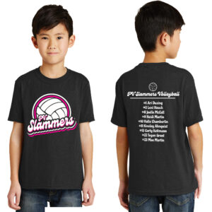 PV Slammers Youth Short Sleeve Tee-Black