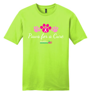 Paws For A Cure Unisex Premium Short Sleeve Tee-Lime Shock