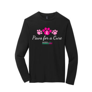 Paws For A Cure Unisex Premium Long Sleeve-Black
