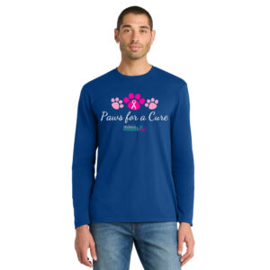 Paws For A Cure Unisex Premium Long Sleeve-Deep Royal