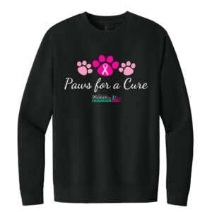 Paws For A Cure Unisex Premium Fleece Crewneck sweatshirt-Black