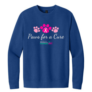 Paws For A Cure Unisex Premium Fleece Crewneck sweatshirt- Deep Royal