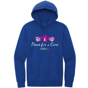 Paws For A Cure Unisex Premium Fleece Hooded Sweatshirt-Deep Royal