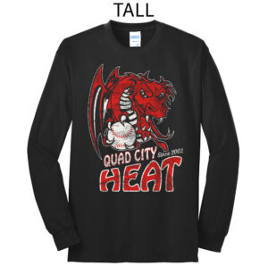 QC Heat BB Tall Long Sleeve Cotton Tee-Black