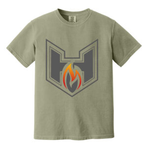 QC Heat BB Unisex Comfort Colors Pigment Dyed Short Sleeve Shirt-Sanstone