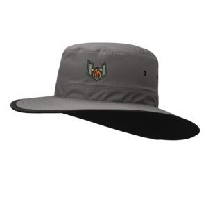 QC Heat BB Richardson SUNRIVER Wide Brim water repellant Hat-Charcoal/Black