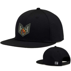 QC Heat BB The Game Perforated GameChanger Snapback Cap-Black