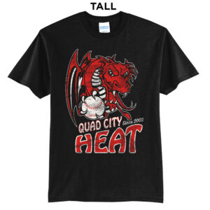 QC Heat BB Tall Cotton Short Sleeve Tee-Black