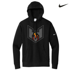 QC Heat BB Nike Club Fleece Sleeve Swoosh Pullover Hoodie Adult-Black