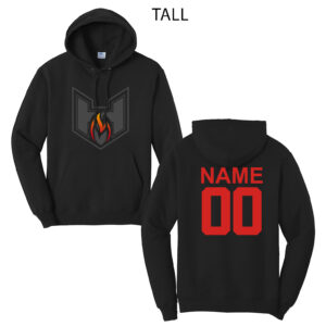 QC Heat BB Tall Fleece Hooded Sweatshirt-Black