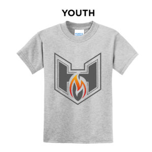 QC Heat BB Youth short Sleeve Tee-Ash