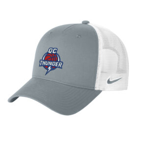 QC Thunder BB Nike Snapback Mesh Trucker Cap-Cool Grey White