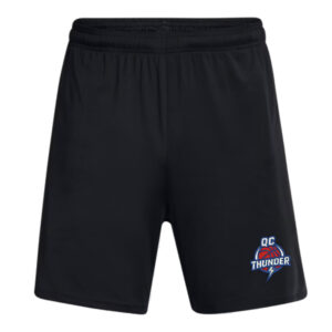 QC Thunder BB Under Armour Men’s UA Tech Vent 7″ pocketed  Shorts-Black