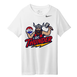 QC Thunder BB Nike Youth Team rLegend Performance Tee-White