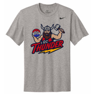 QC Thunder BB Nike Team rLegend  Short  Sleeve performance  T shirt Men-Carbon Heather
