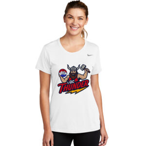 QC Thunder BB Nike Ladies Team rLegend Tee-White