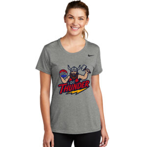 QC Thunder BB Nike Ladies Team rLegend Tee-Carbon Heather