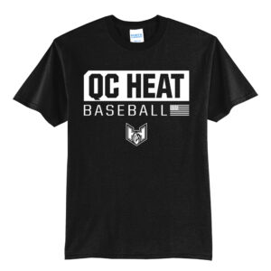 QC Heat unisex Short Sleeve Tee-Black