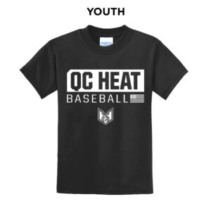 QC Heat Youth Short Sleeve Tee-Black