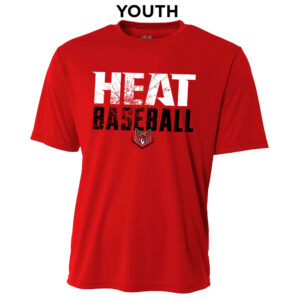 QC Heat YOUTH Cooling Performance Tshirt-Scarlet